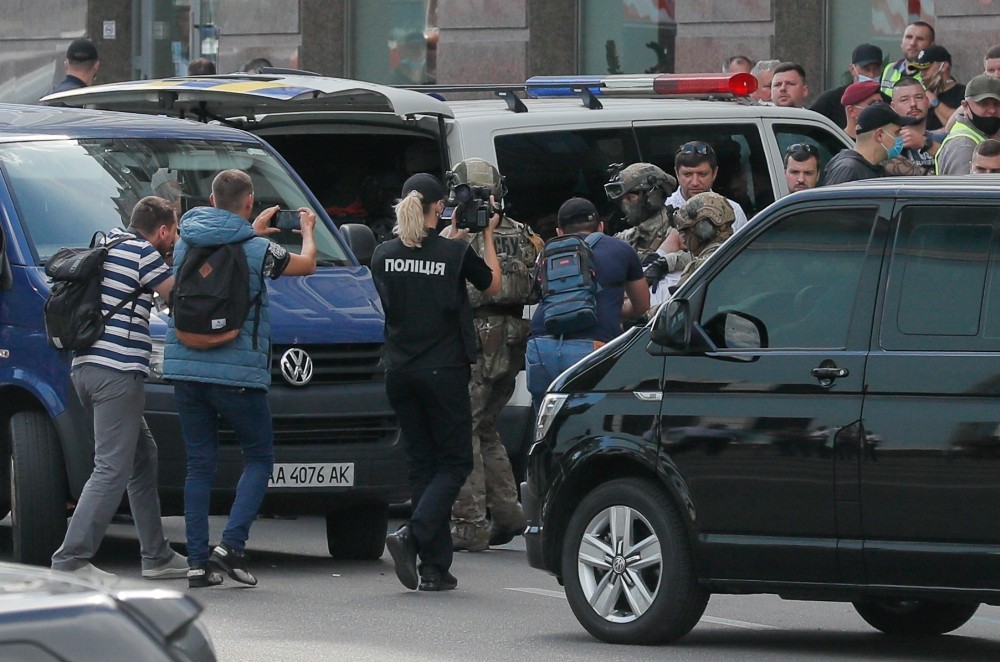 Kiev’de bankadaki rehine krizi gözaltıyla sona erdi