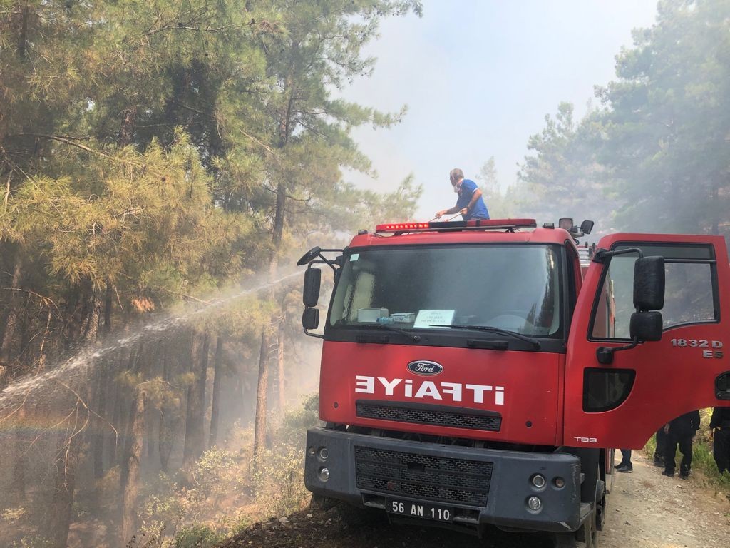 Siirt belediyesi itfaiye ekipleri, Manavgat’ta görev yapmaya başladı