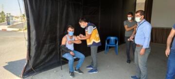 Siirt’te polis uygulama noktalarında aşı hizmeti verilmeye başlandı
